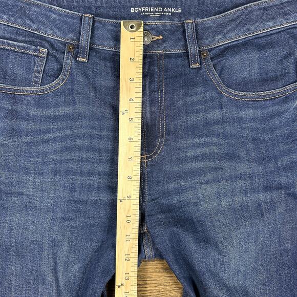 Chicos Boyfriend Ankle Jeans Womens 8R 1R Blue Mid Rise Stretch Denim Pants - Picture 6 of 10